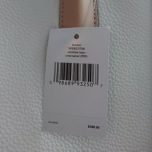 New Kate Spade Leather Cream Tote - Picture 4 of 8